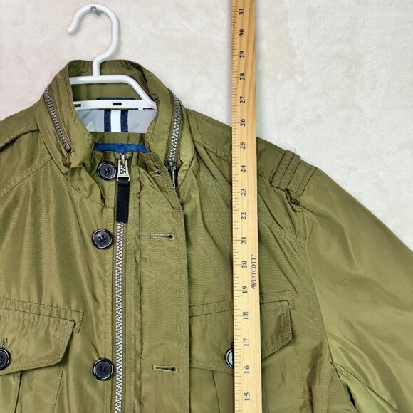 Cole Haan Lightweight Full Zip Parka Jacket Green Field Windbreaker Men's Size S - Picture 10 of 13